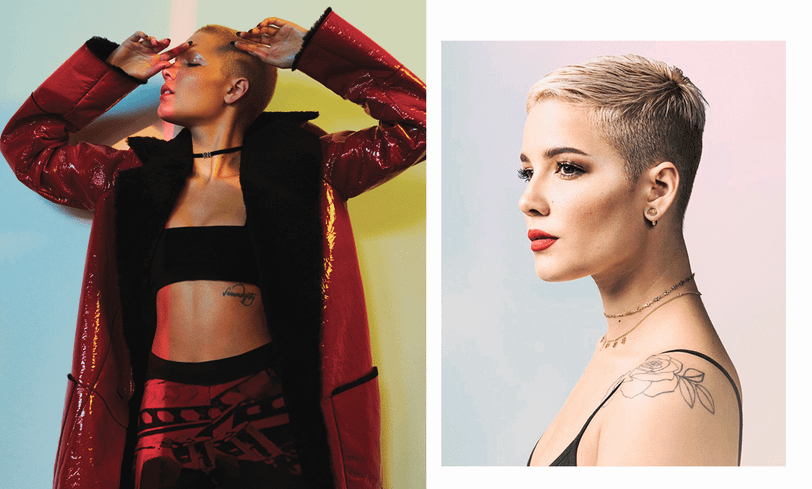halsey короткая стрижка