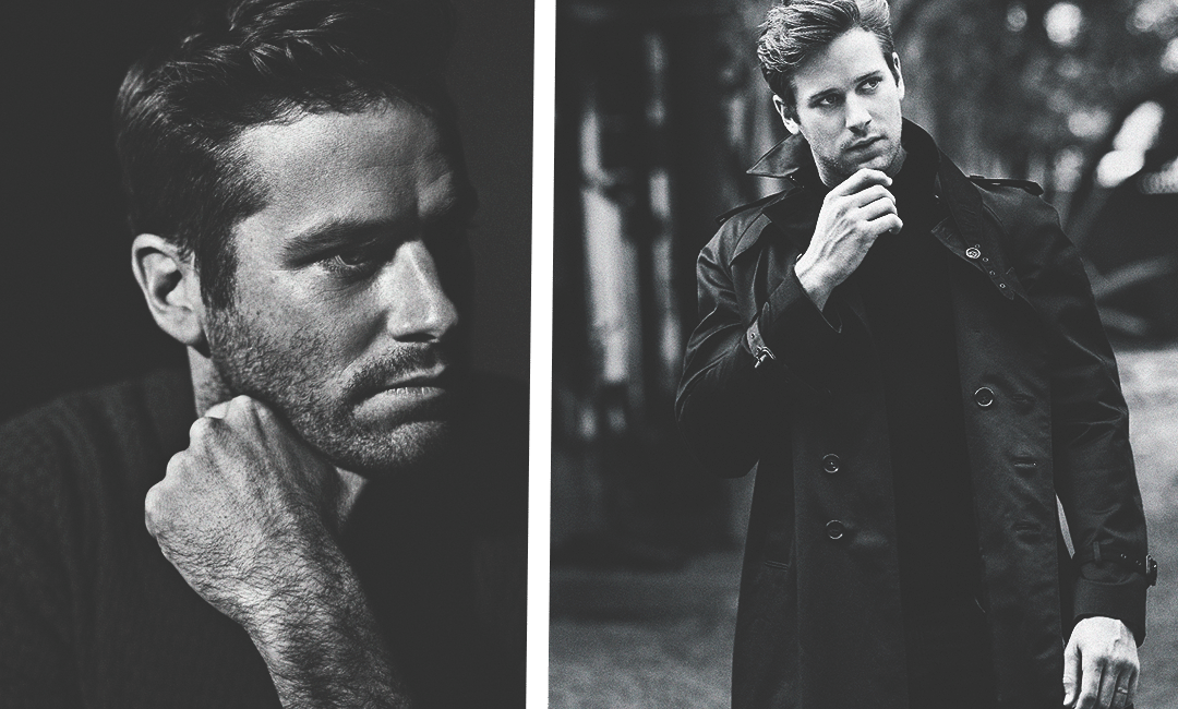 Арми Хаммер в черном