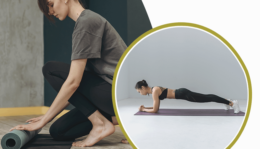 плоский живот упражнения