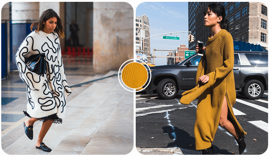 шерстяное платье