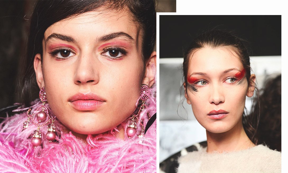 Розовые тени