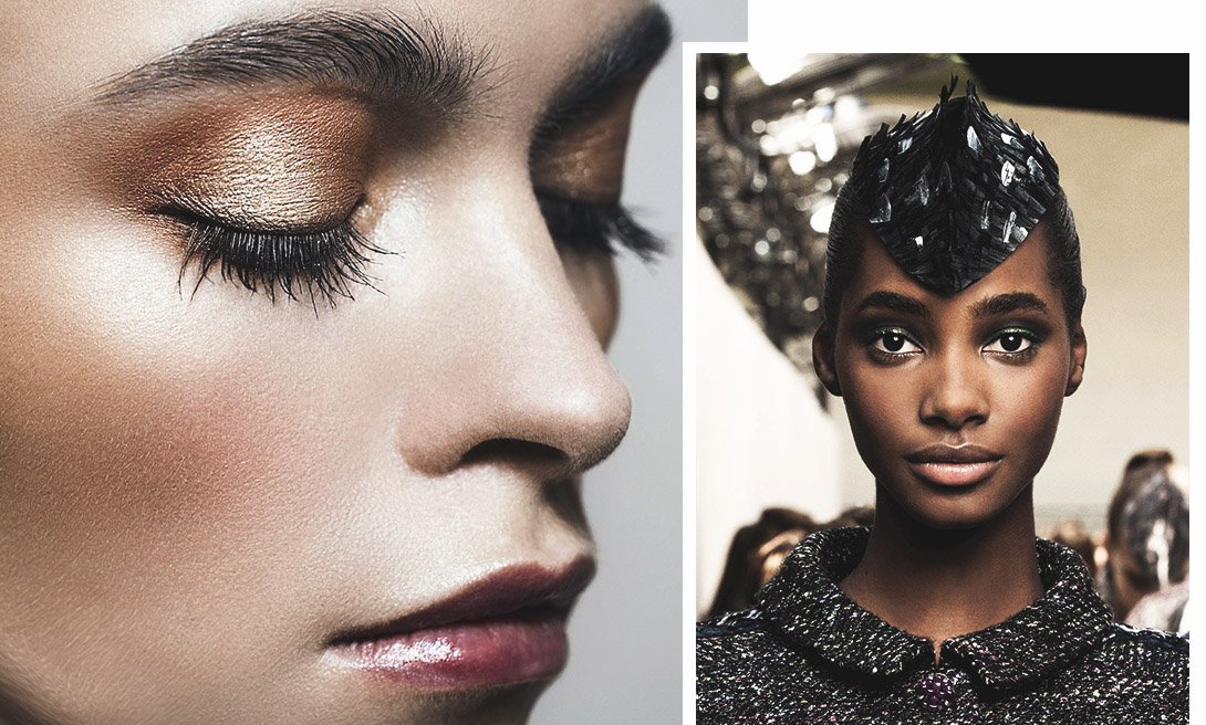 Дымчатые глаза цвета металлик