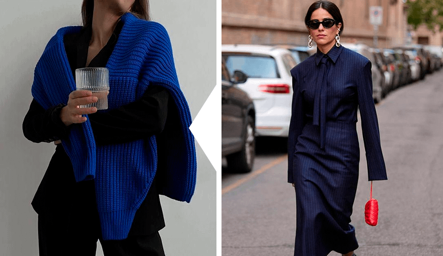 модные цвета 2024: темно-синий