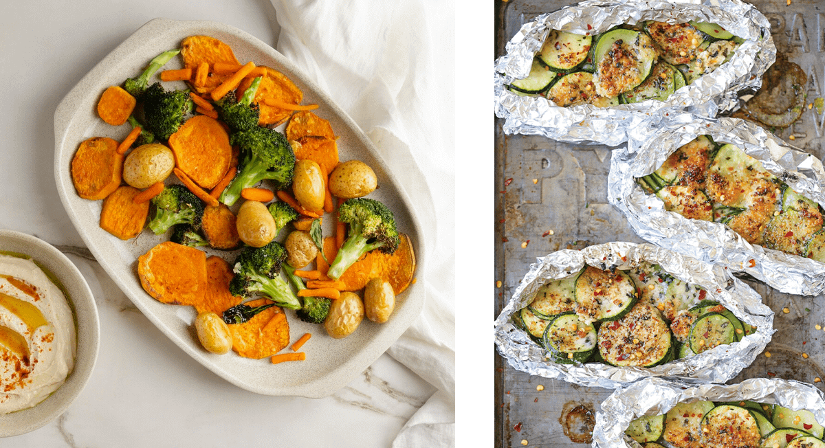 овощи, запеченные под фольгой