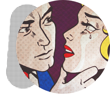 Склонение к дурным привычкам - комиксный стиль