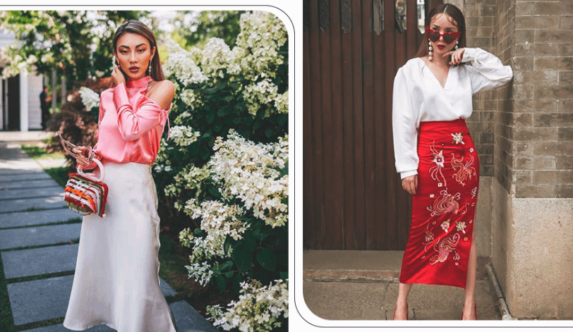 шелковая юбка