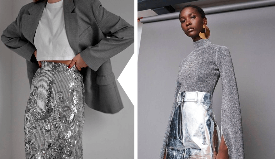 модные цвета 2024 серебристый