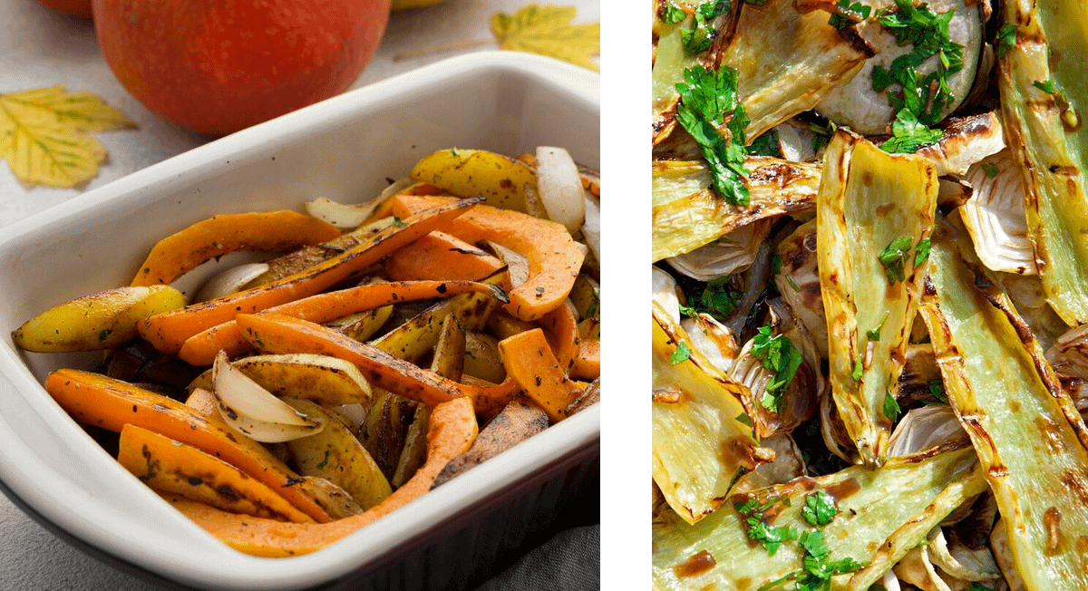 картофель и морковь перед запеканием