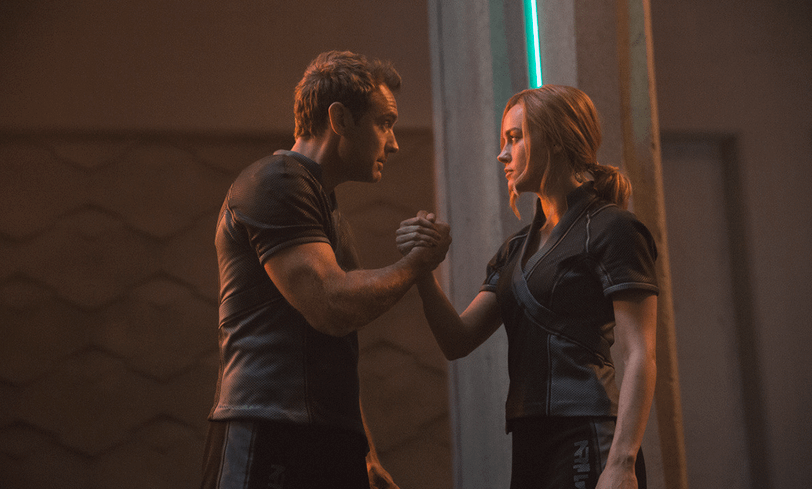 Джуд Лоу и Капитан Марвел