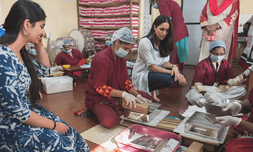 Меган Маркл во время тура по Океании