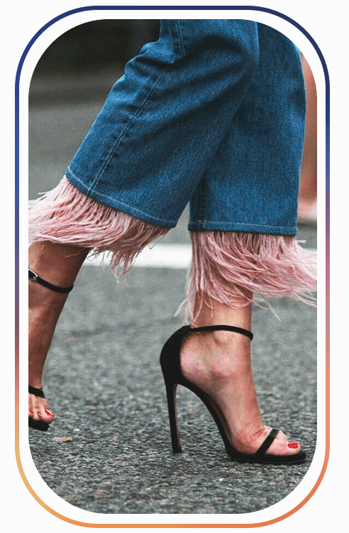 джинсовые вещи с бахрамой