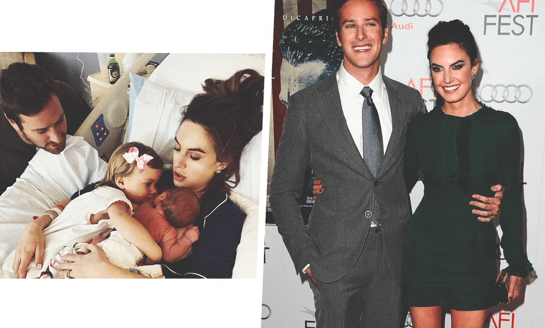 Арми Хаммер с женой Элизабет Чеймберс и детьми