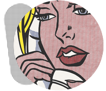 Рой Лихтенштейн картины на тему газлайтинга