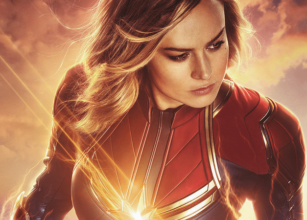Бри Ларсон в роли Капитана Марвел