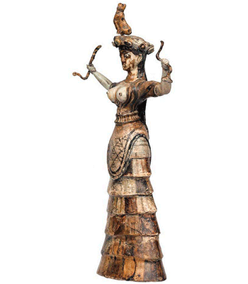 Богиня змей - первое упоминание о женском корсете в истории
