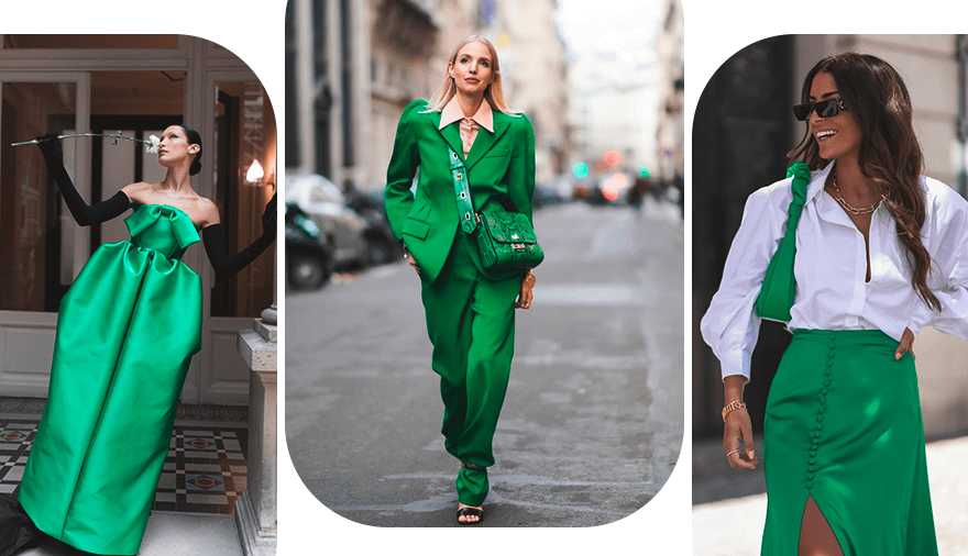 зеленый цвет в одежде