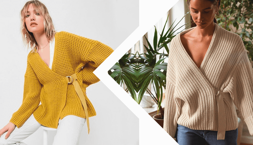 кофта на запахе