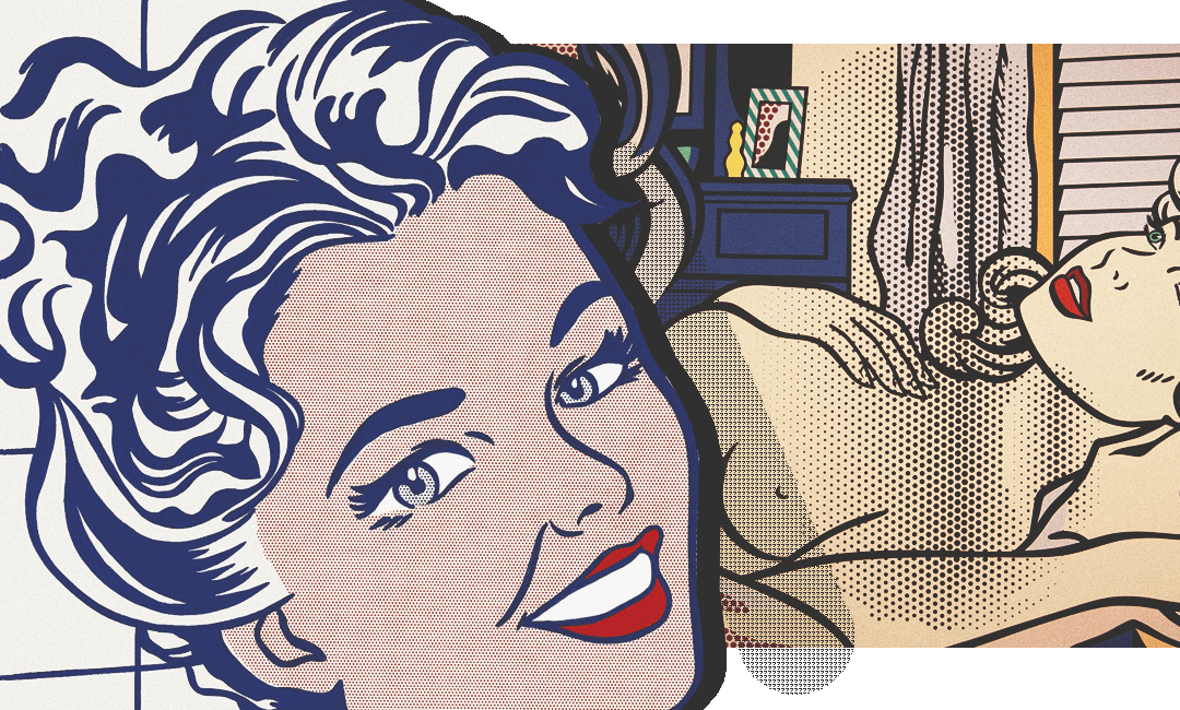 Lichtenstein - mujer en el baño