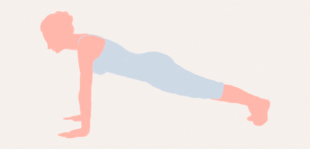 Картинка упражнения упор лежа для укрепления мышц спины и снятия нагрузки с позвоночника