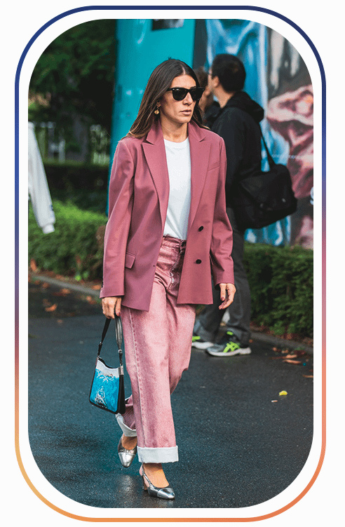 цветные джинсовые вещи