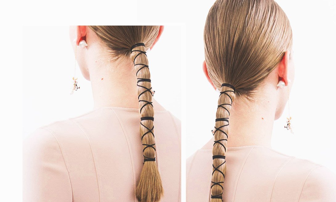 Связанный ниткой хвост