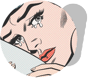 Газлайтинг. Рой Лихтенштейн - тонущая девушка.