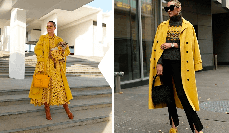 модные цвета 2024 - желтый